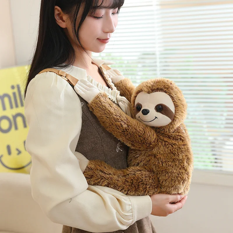 

Cute Animal Plush Backpack Sloth Sheep Giraffe Soft Stuffed Wild Animal Doll Backpack Adorable Bag Daily Use Gift