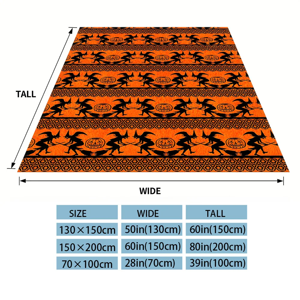 Witch Party Flannel Blankets Are Suitable For Sofas, Men's Room Decorations, Thick And Warm Gifts For Teenagers
