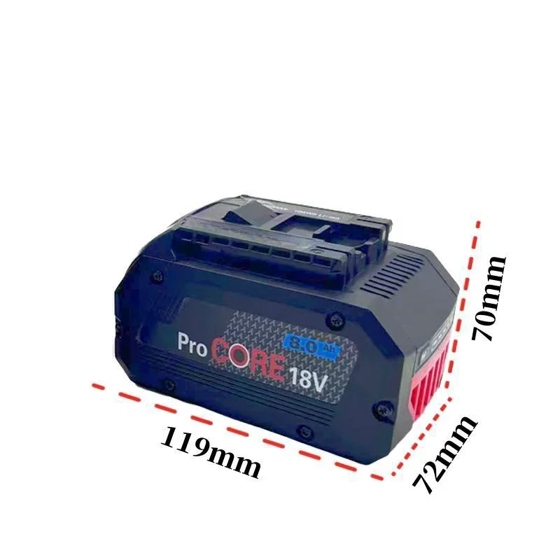 18V 21700 Power Battery Suitable for Bosch Tool, High-Power 5C, 21700, 18V, 8.0Ah, 100% Original, BAT609, BAT618, GBA18V