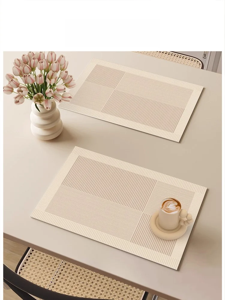 

Ceotl Kever Home Use PVC Dining Mat Oil Resistant Heat Insulation Small Table Mat Luxury Hotel Dining Table Mat Di Mat
