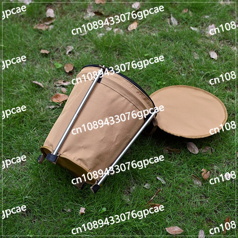 Outdoor Camping Trash Can Folding Portable Camping Household Dirty Clothes Storage Basket