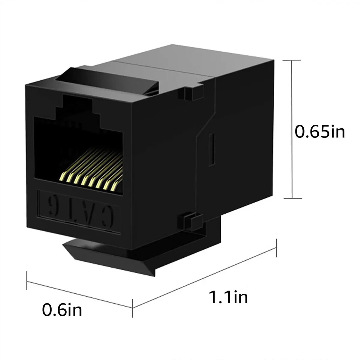 

200 шт. соединителей RJ45 Cat6 Keystone Jacks, вставные соединители «мама-мама»