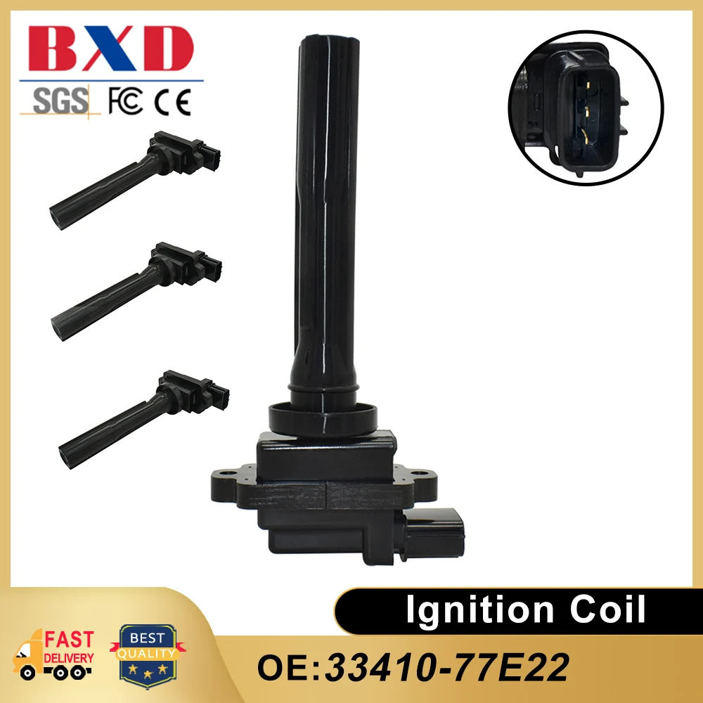 1/4PCS Ignition Coil 33410-77E22 33410-77E21 33410-77E2 For Chevrolet Tracker, Suzuki Aerio XL-7 Sidekick Grand Vitara Vitara