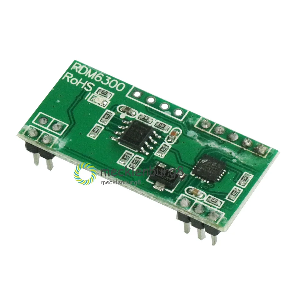 UART เครื่องอ่านคีย์การ์ด RFID EM4100 125kHz โมดูล ID RDM6300 (RDM630) สำหรับ Arduino