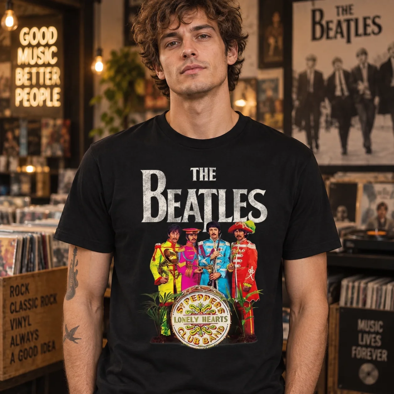 1970 The Beatles Abbey Road The Beatles' Casual Cotton Graphic Print T-shirt Men's and Women's Luxury Band Brand Top Streetwear