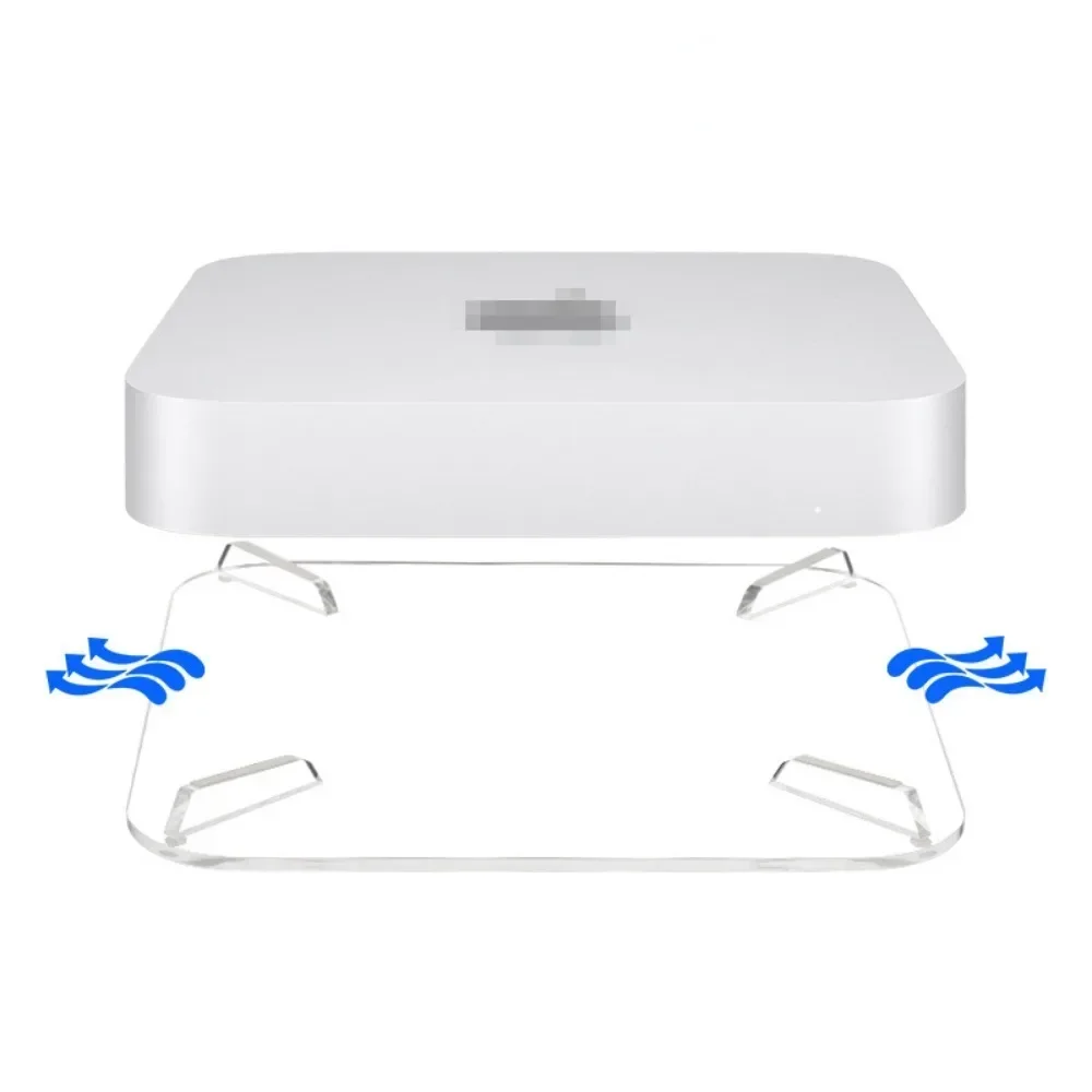 Acrylic Bracket Desktop Stand Anti-Slip Desktop Base Holder for Mac Mini 2010-2020 M1/M2 for Mac Mini M2 Pro/Mac Mini 2023