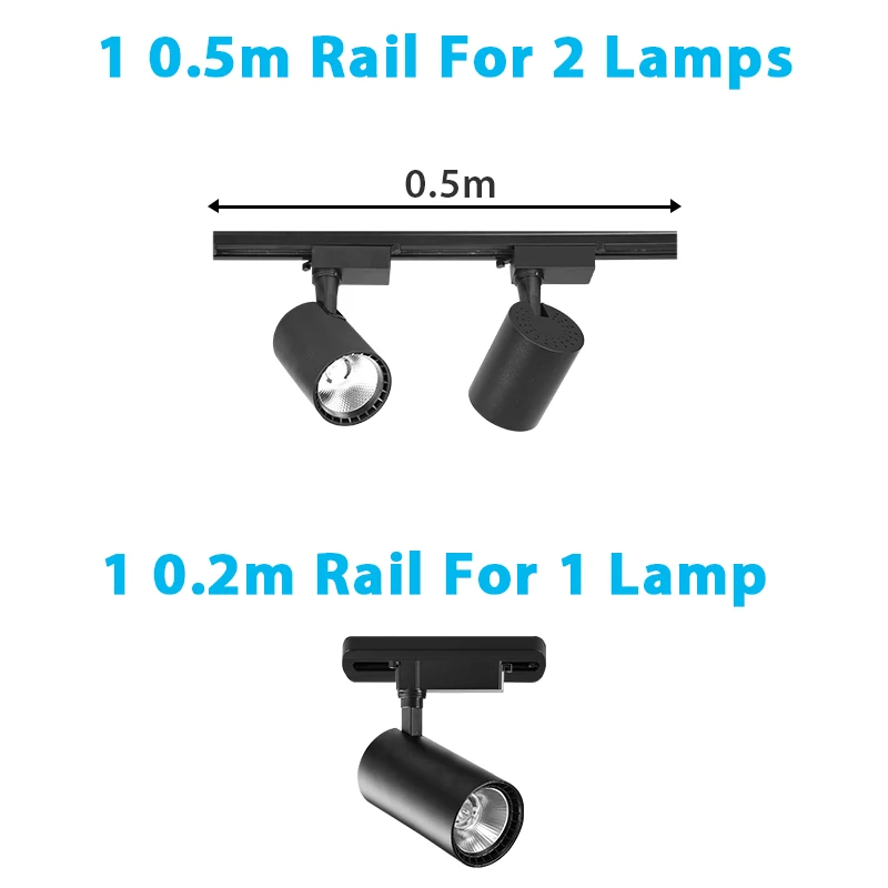 Full Set Track Light Modern Track Lights 40W 30W 20W 12W Ceiling Spots Rail Lighting Led Track Lighting For Living Room Shop