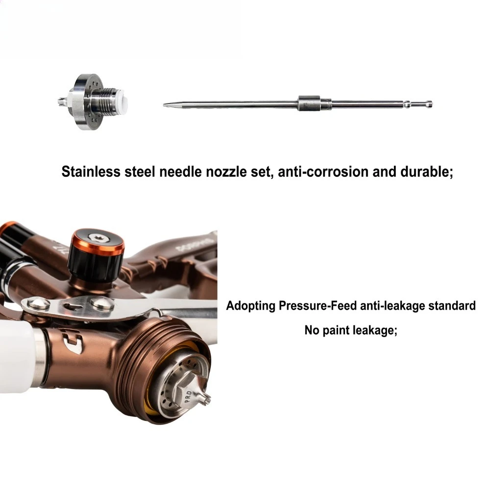 PRD-717 1.3mm Gravity Feed Pneumatic Spray Gun Auto Repair Tool