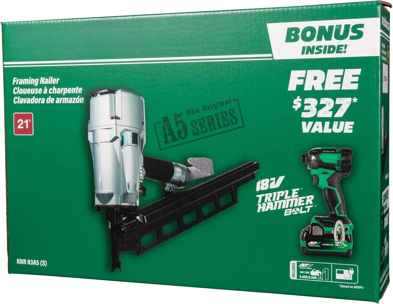 أداة تحطير تعمل بالهواء المضغوط + مجموعة أدوات Imact Driver Pro مقاس 18 فولت، أداة تثبيت 3-1/4 بوصة مع مجموعة أدوات تشغيل تأثير المطرقة الثلاثية 18 فولت #3