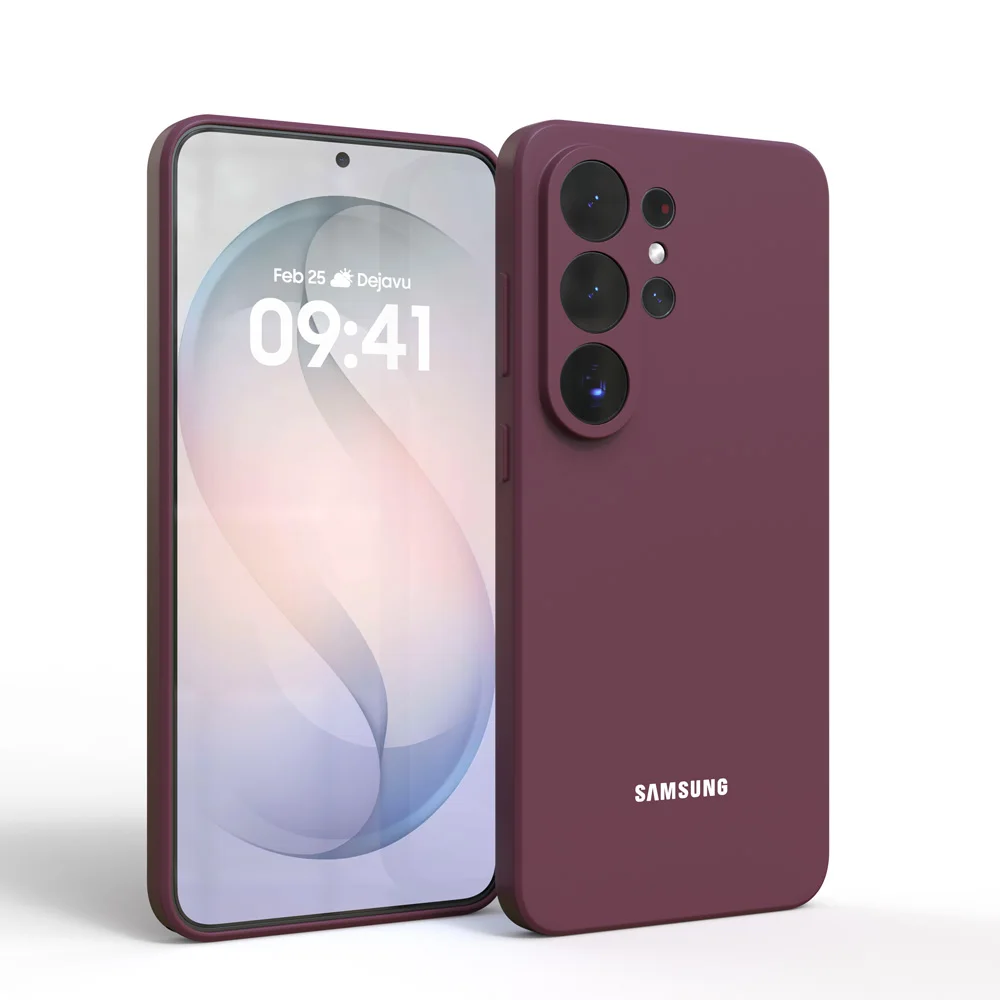 Für Samsung Galaxy S26 Ultra Hülle Seidig-Glattes Silikon-Cover Soft-Touch Rückseitenschutzgehäuse Für S26Ultra S26 Plus S25 FE S24 S23