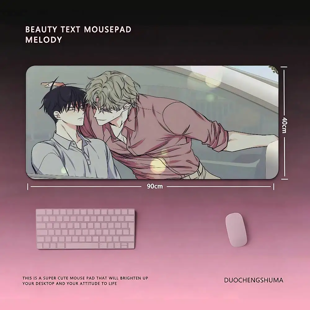 Manhwa L-low Tide In T-twilight-S Mouse Pad Computer Mat Deskpad Laptop Keyboard Mat Office Large Landscape Mousepad