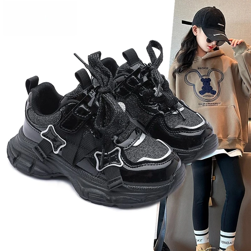 

Обувь из натуральной кожи для девочек, новые зимние стили, детская замшевая противоскользящая спортивная обувь, весенне-осенняя обувь для папы.