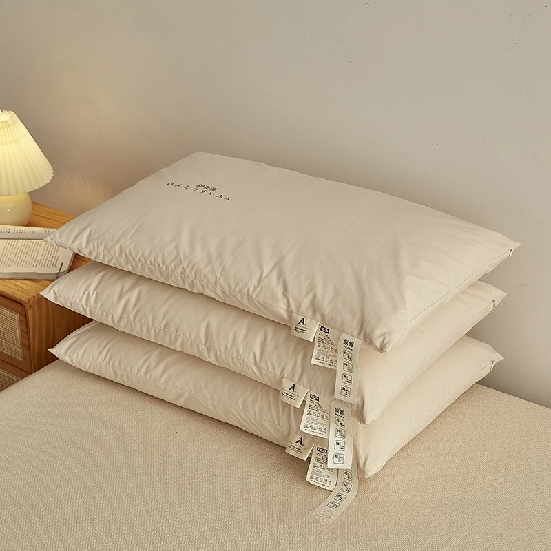 

Home Cotton Pillow Soft Low Middle High Neck Pillow Comfortable Sleep Pillow High Quality Soft Hottel Home Decorative Almohada