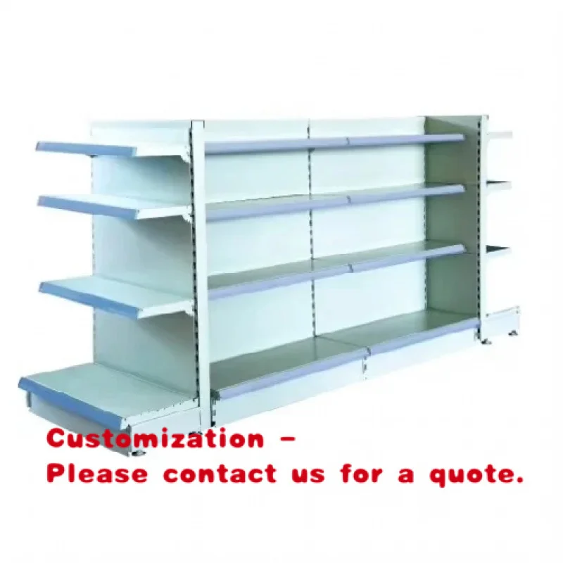 custom.Multifunctional Metal Double Sided Gondola Shelving Retail Store Grocery Supermarket Shelves