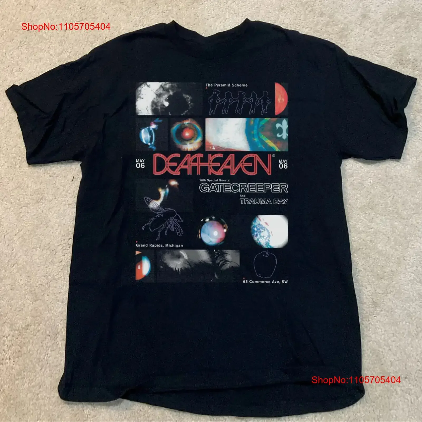 Deafheaven Band Grand Rapids Tour 100 Cotton T Shirt long or short sleeves vintage Washed Stylish Soft homme Stretched Casual