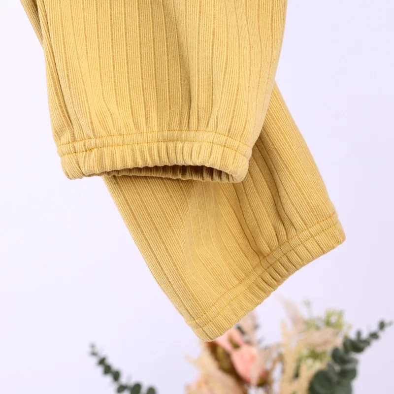 New Solid Color Spring Autumn Ladies Pajama Pants Casual Loose Thin Velvet Home Trousers Pyjama Femme Hiver Pijama Pant