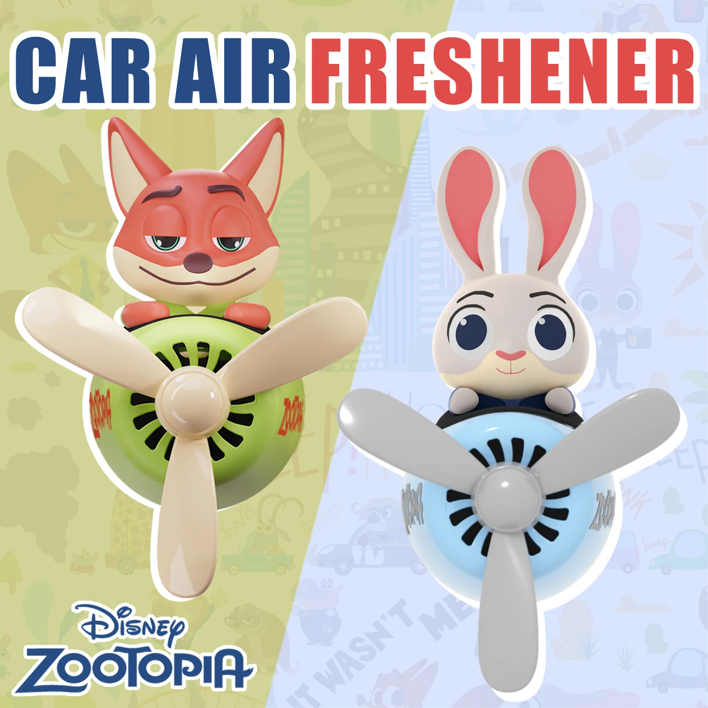 

Disney Zootopia Judy Nick Pilots car air fresheners Cute Fun plane accessories interior decorations ornaments fragrance diffuser