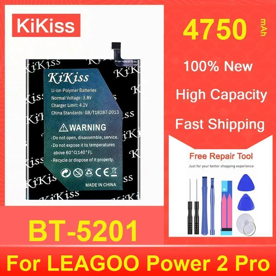 

Аккумулятор Kikiss 4750 мАч BT-5201 для LEAGOO Power 2 Pro