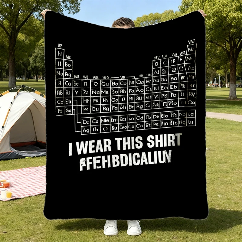 Dr Grace's Periodic Table Comfort Flannel Blanket, Project Hail Mary Flannel Throw, Jazz Hands