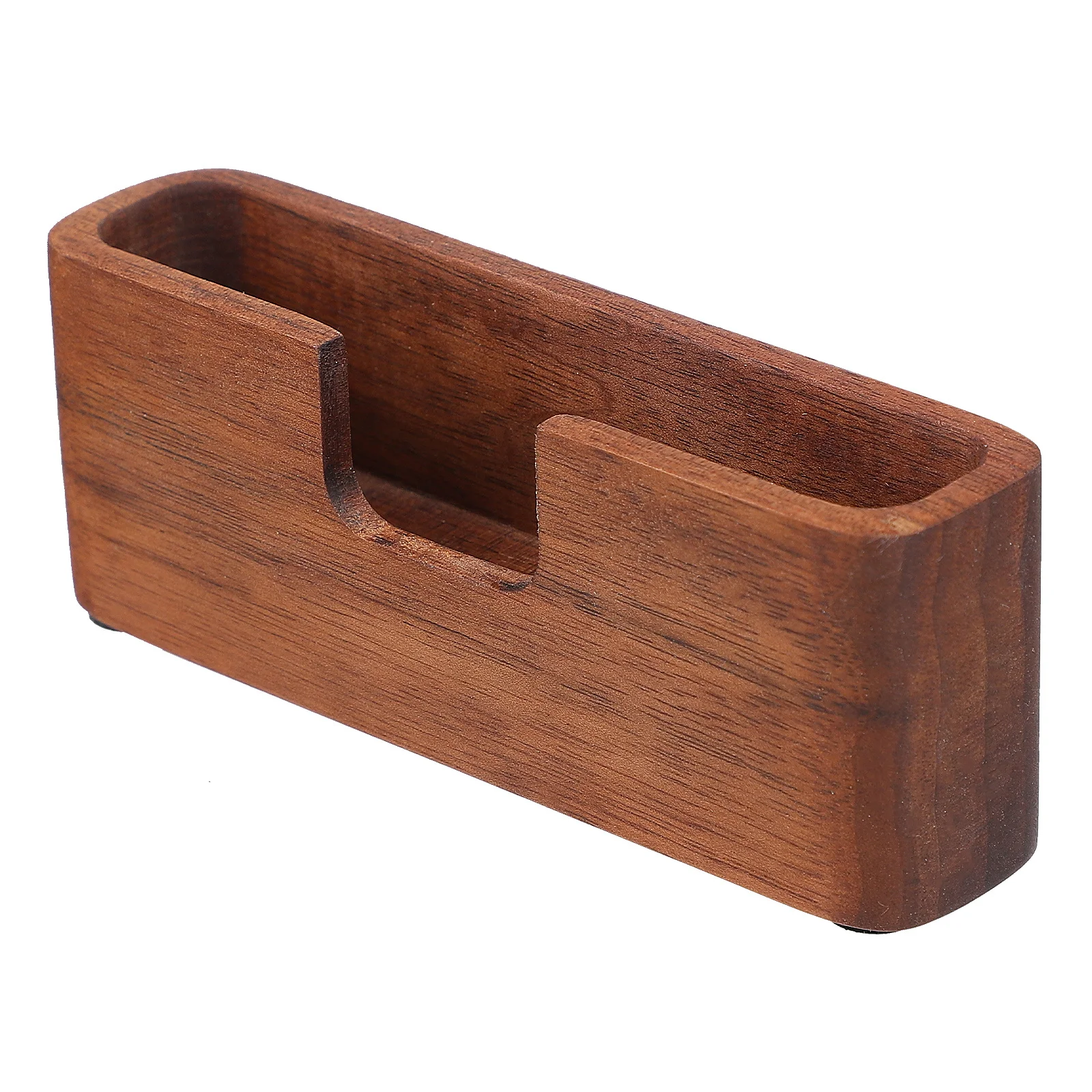 

1 pc Wooden Business Box Simple Storage Case For Office Name Cards Holder Smooth Desktop Display Container Id Cards Storage