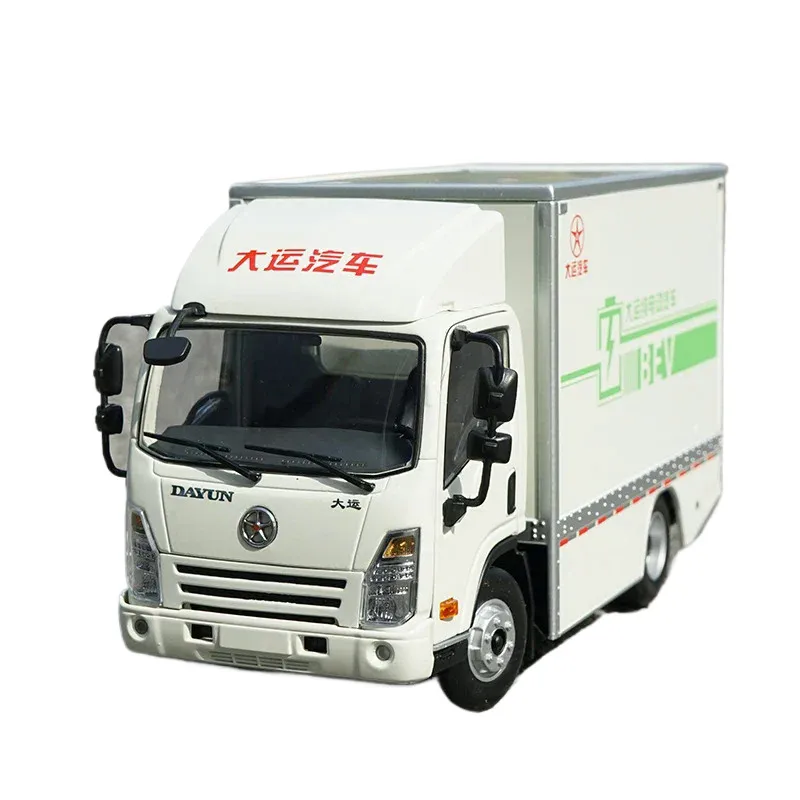 Modello di camion elettrico pressofuso Dayun E3 di alta qualità 1:24, camion di consegna leggero da collezione per regalo