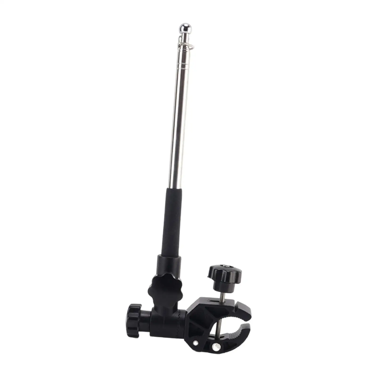 Extendable 1.2m Boat Flag Pole Mount Kit Fits 0.6-1.75 Inch Rails Wakeboarding Tubing Accessories 360 Degree Rotation