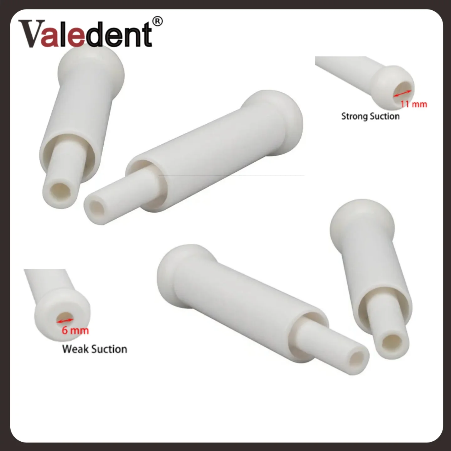 

5PCS Dental Strong/Weak Suction Convertor Saliva Ejector Suction Adaptor Autoclavable Oral Care Teeth Whitening