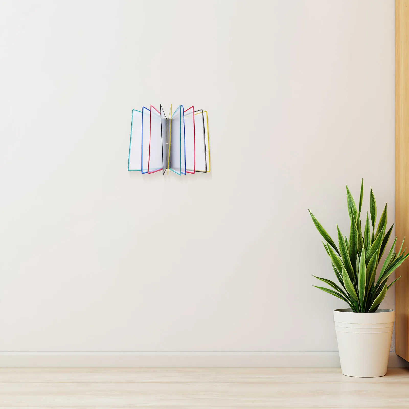 

Настенная подставка для документов формата А4 на 10 слотов, железная рама, ПВХ-вкладыши, компактный офисный органайзер, держатель для брошюр, настенное крепление