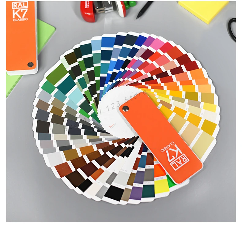 Imagem -02 - Ral k7 Gráfico de Cores para Pintura Original Alemanha ra Cartão de Cores Padrão Internacional 213 Cores com Caixa de Presente