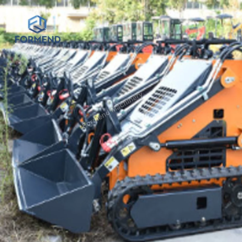 High Quality Small Skid Steer Loader  Loader Shovel Track Loader  With Accessories