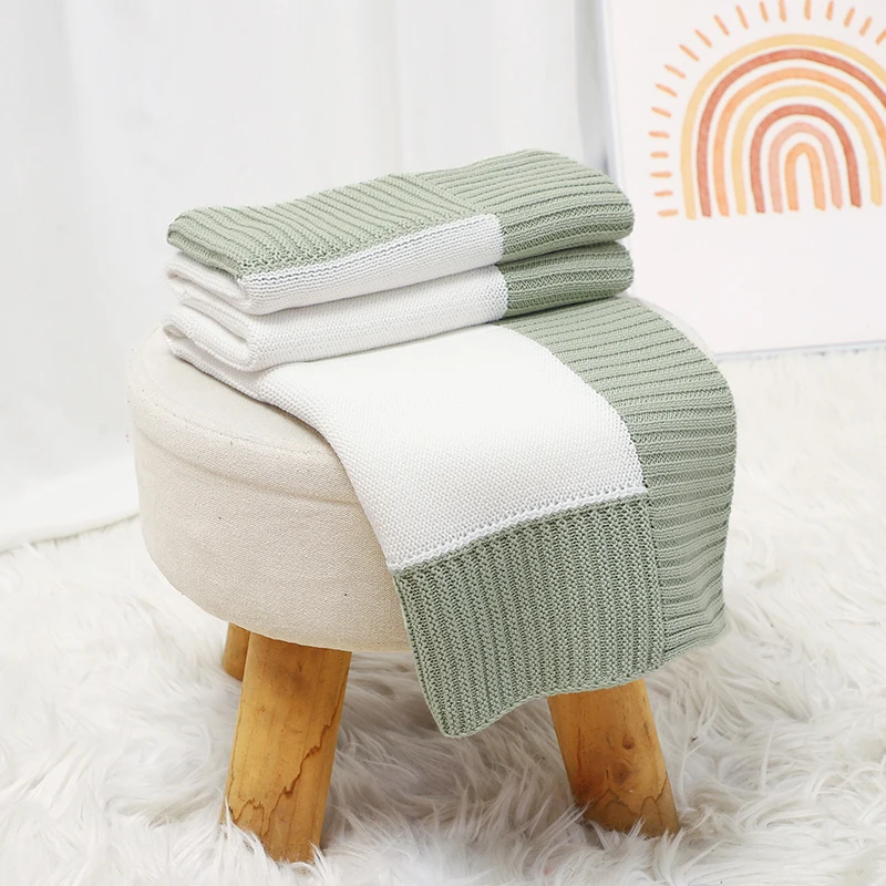 بطانية قطن لحديثي الولادة عربة طفل قماش للف الرضع منقوشة 90*70 سنتيمتر الرضع بنين بنات متماسكة تلقي الحصير سوبر لينة رمي لحاف #5