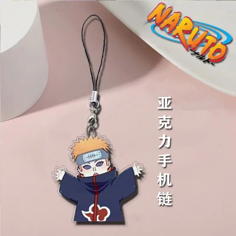 Naruto Akatsuki phone charm, handmade, cheap and simple, transparent and cute, a fun gift to give to friends