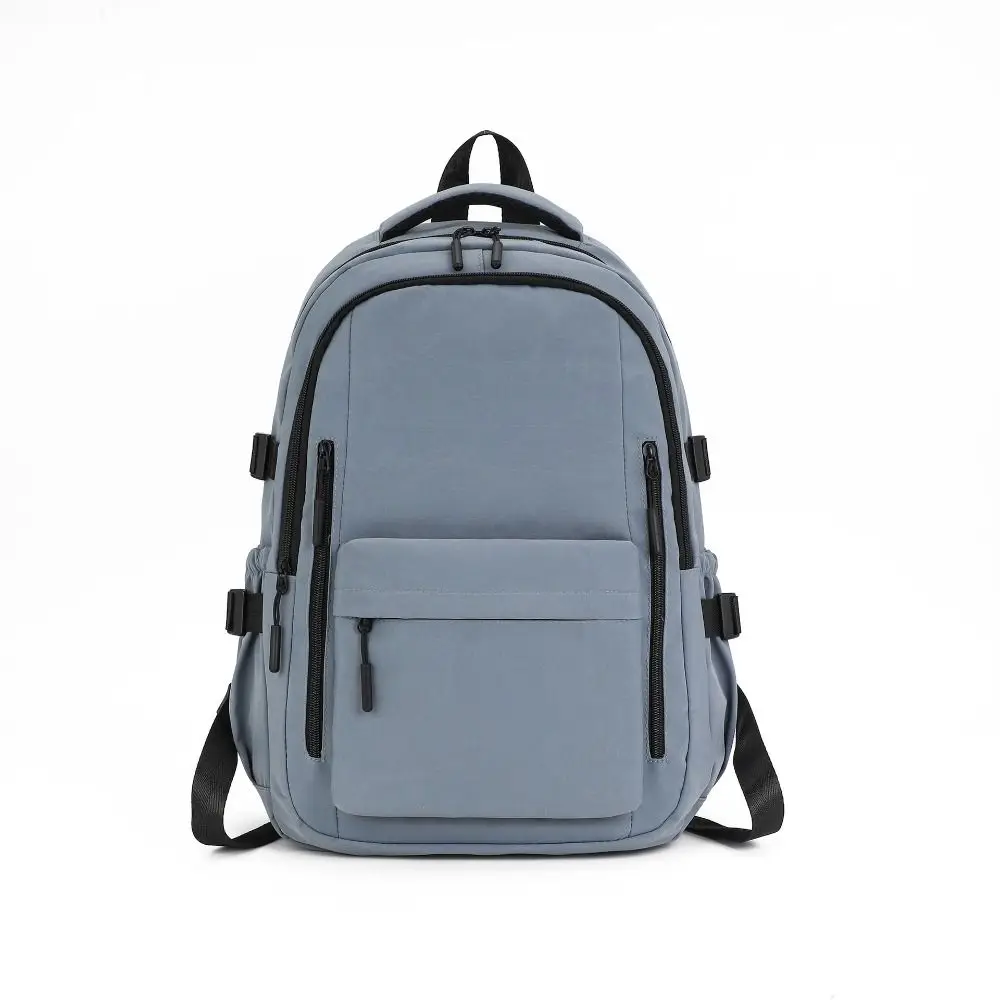 간단한 단색 학생 배낭 옥스포드 천 대용량 어깨 가방 하라주쿠 한국 스타일 학생 학교 가방 야외
