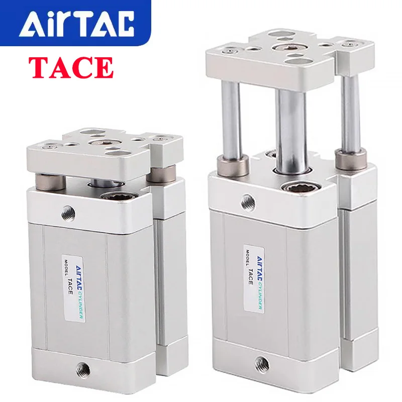 AirTAC TACE Thin Compact Pneumatic Cylinder With Guide Rod TACE12/16/20/25/32/40/50/63-5/10/15/20/25/30/50/60/100-S With Magnet