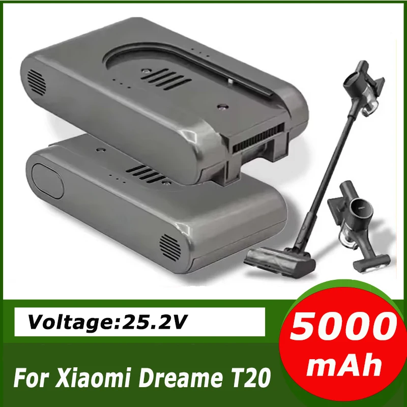 

25.2V 4000mAh Vacuum Cleaner Battery for Xiaomi Dreame Vacuum Cleaner T20 Xiaomi Mijia Dreame Replacement Battery