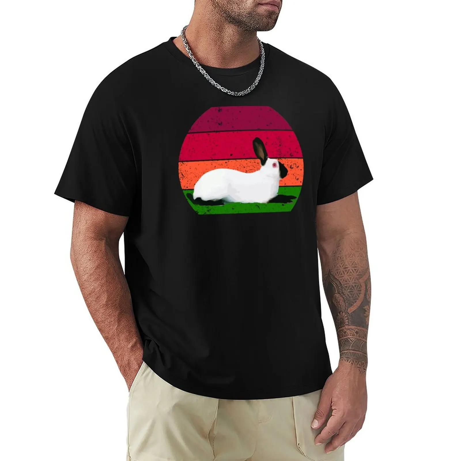 Conejo del Himalaya Retro Chocolate Himi Bunny, divertido conejo de los Países Bajos y California, regalos para amantes de los conejitos para el día de Pascua, camiseta
