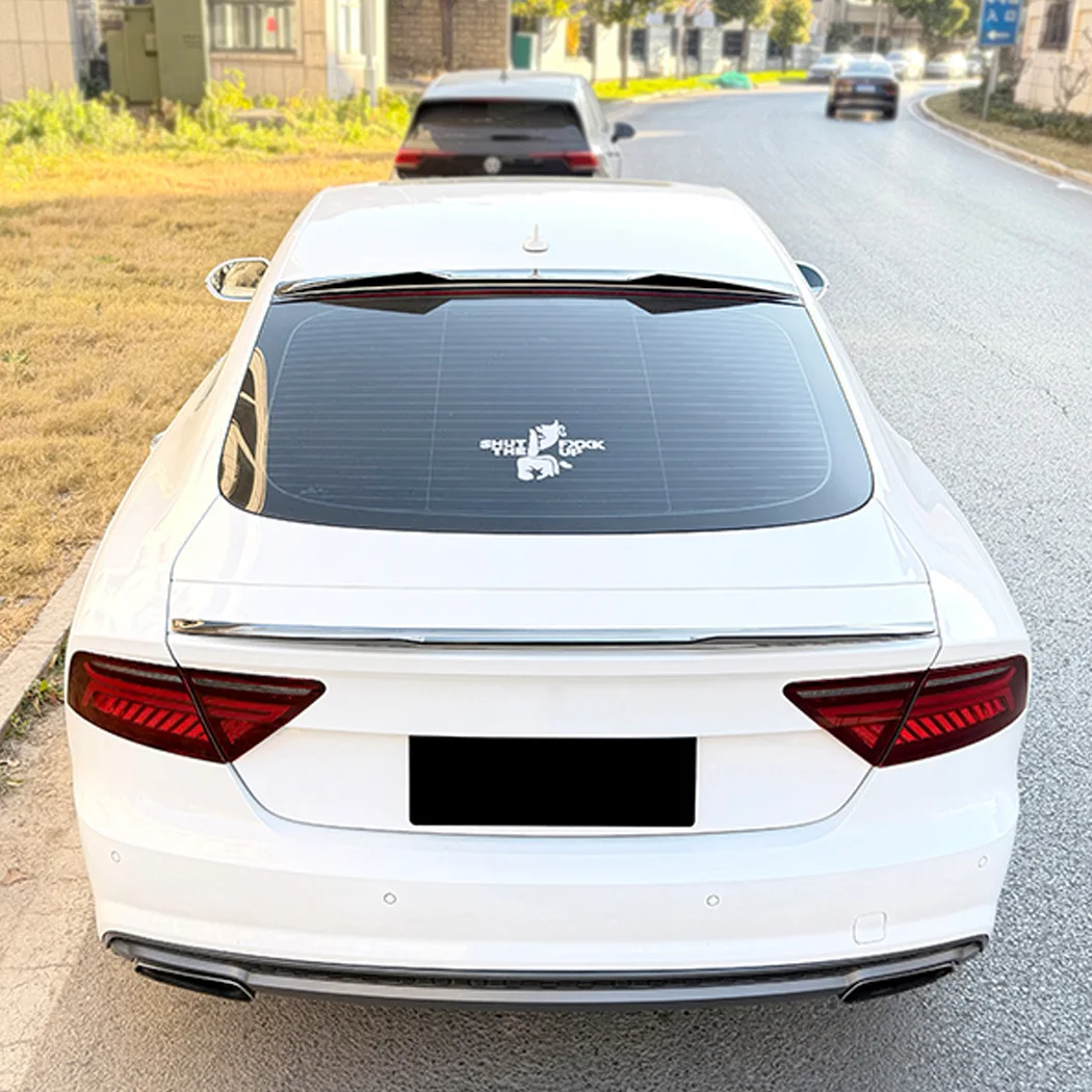 2011-2017 Spoiler Trunk Lip DUCK Tail DUCKBILL Tail Tailgate Splitter Lip FOR Audi A7 S7 RS7 M Sport Rear Wing roof Trunk top