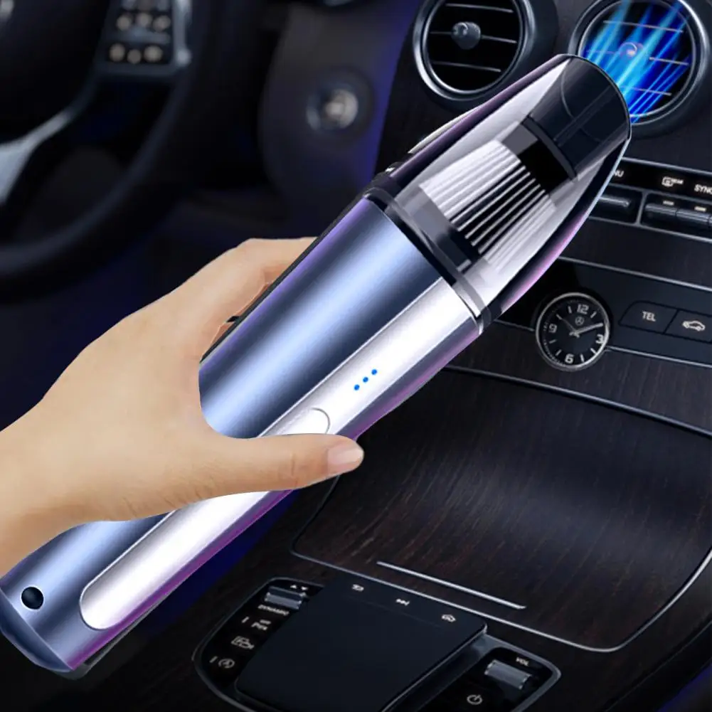 

6000Pa Car Vacuum Cleaner Portable Strong Suction Powerful Wet Dry Dual Use Wireless Car Interior Cleaner For Home Cars