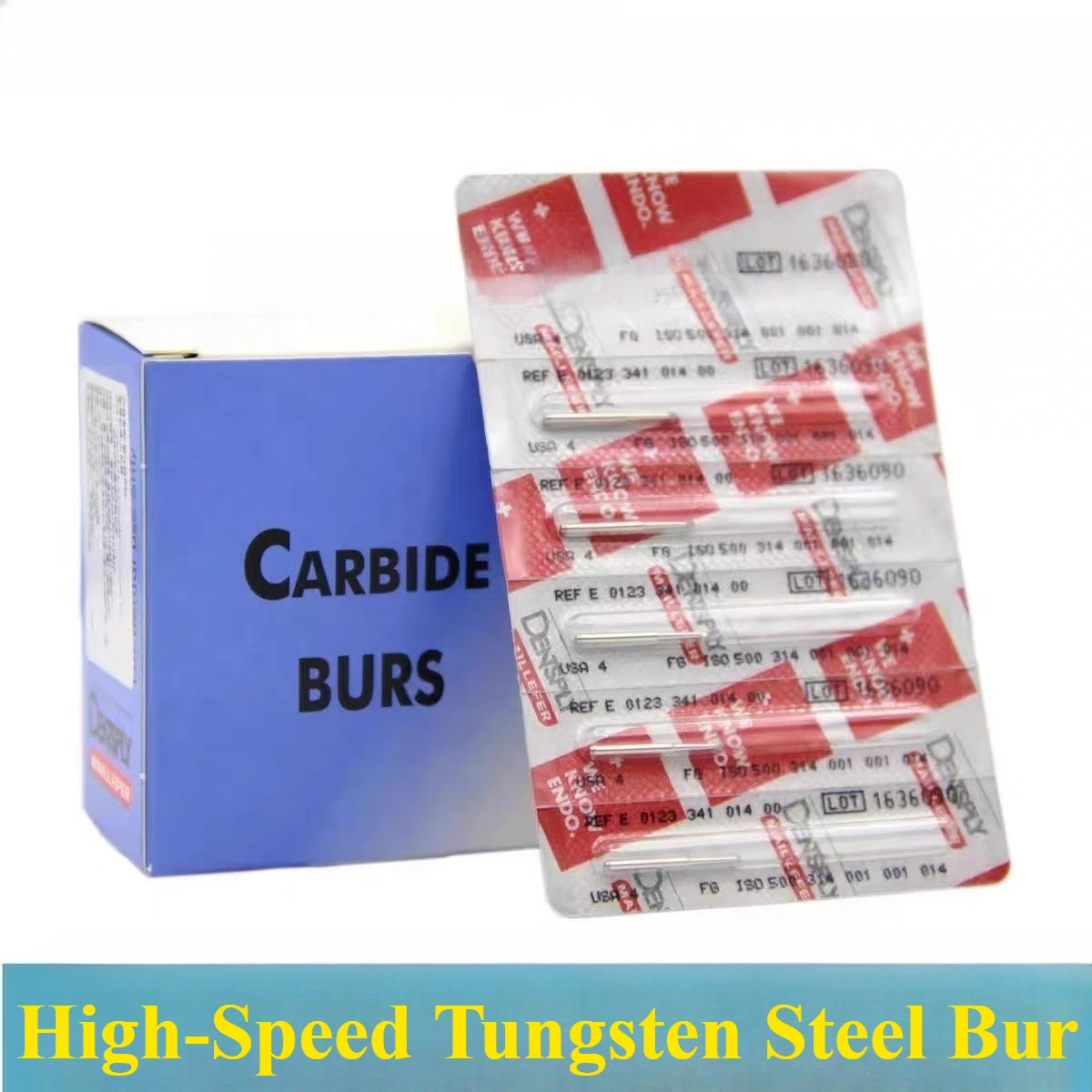 

Dental Oral Materials Dentsply High-Speed Tungsten Steel Bur Crack Drill Ball Drill Open Pulp Inverted Cone Drill Molars Tools