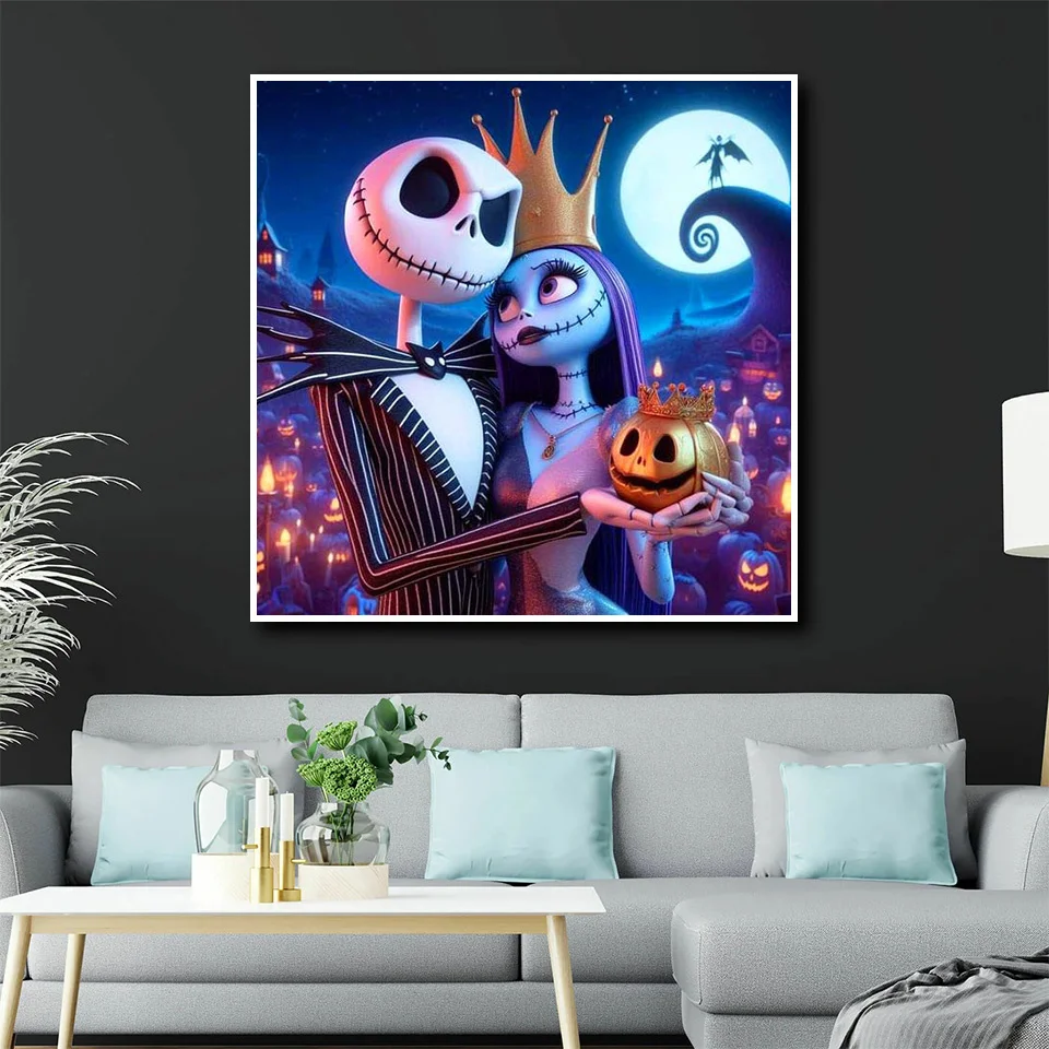 Disney Diamond Painting The Nightmare Before Christmas Sale Mosaic Cartoon Complete Kit Embroidery Jack Modern Home Decoration