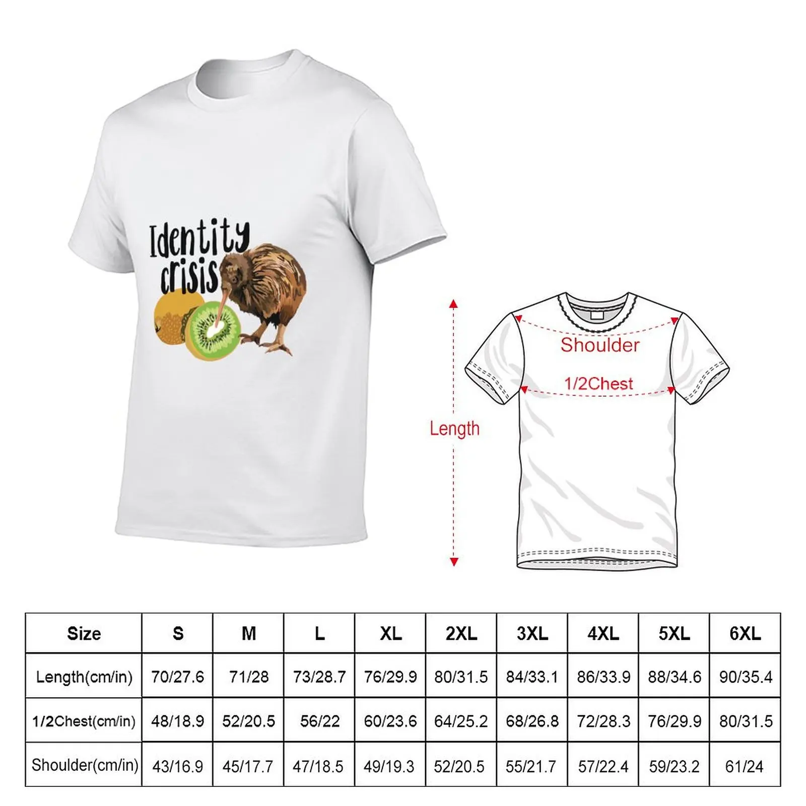 K is for Kiwi T-Shirt Simple Line Art Print Tee