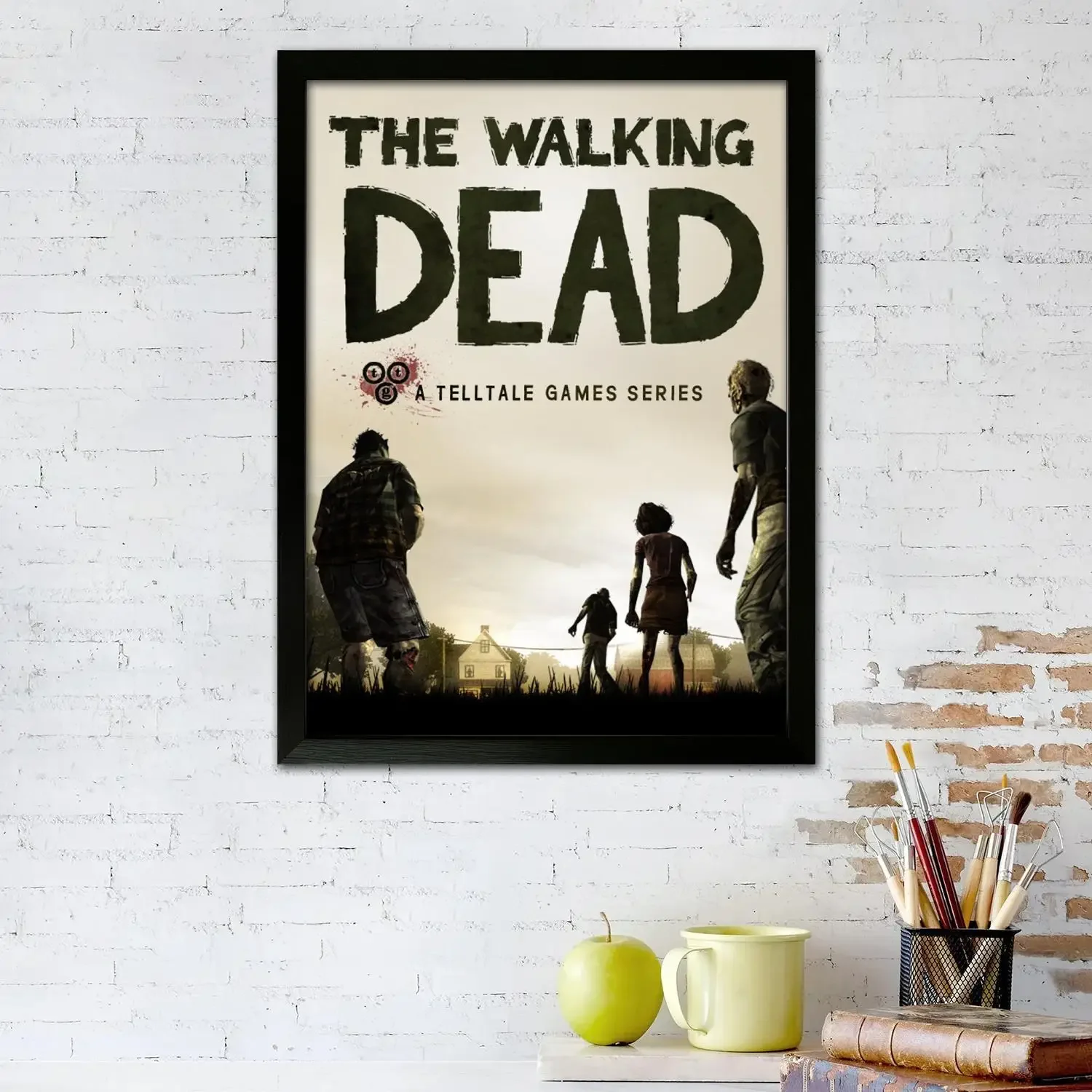 telltale the walking dead Canvas Art Poster Wall Art, Picture Print, Modern Family Bedroom Decor, Posters,Decorative painting