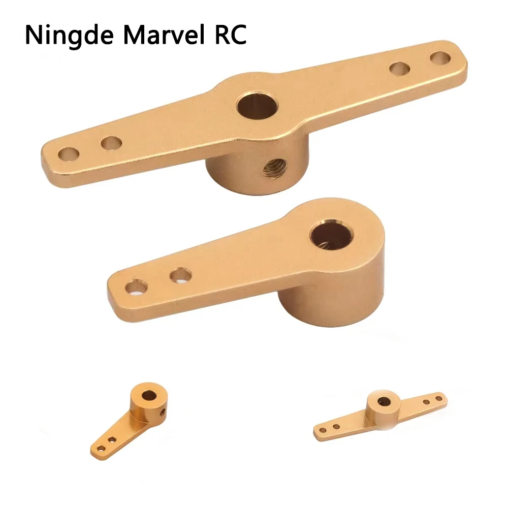 アルミステアリングサーボアームホーン シングル/デュアルアーム 3.1/4.1/5.1mm RCカー/ボート用 Futaba HSP HPI Wltoys Himoto Axial対応