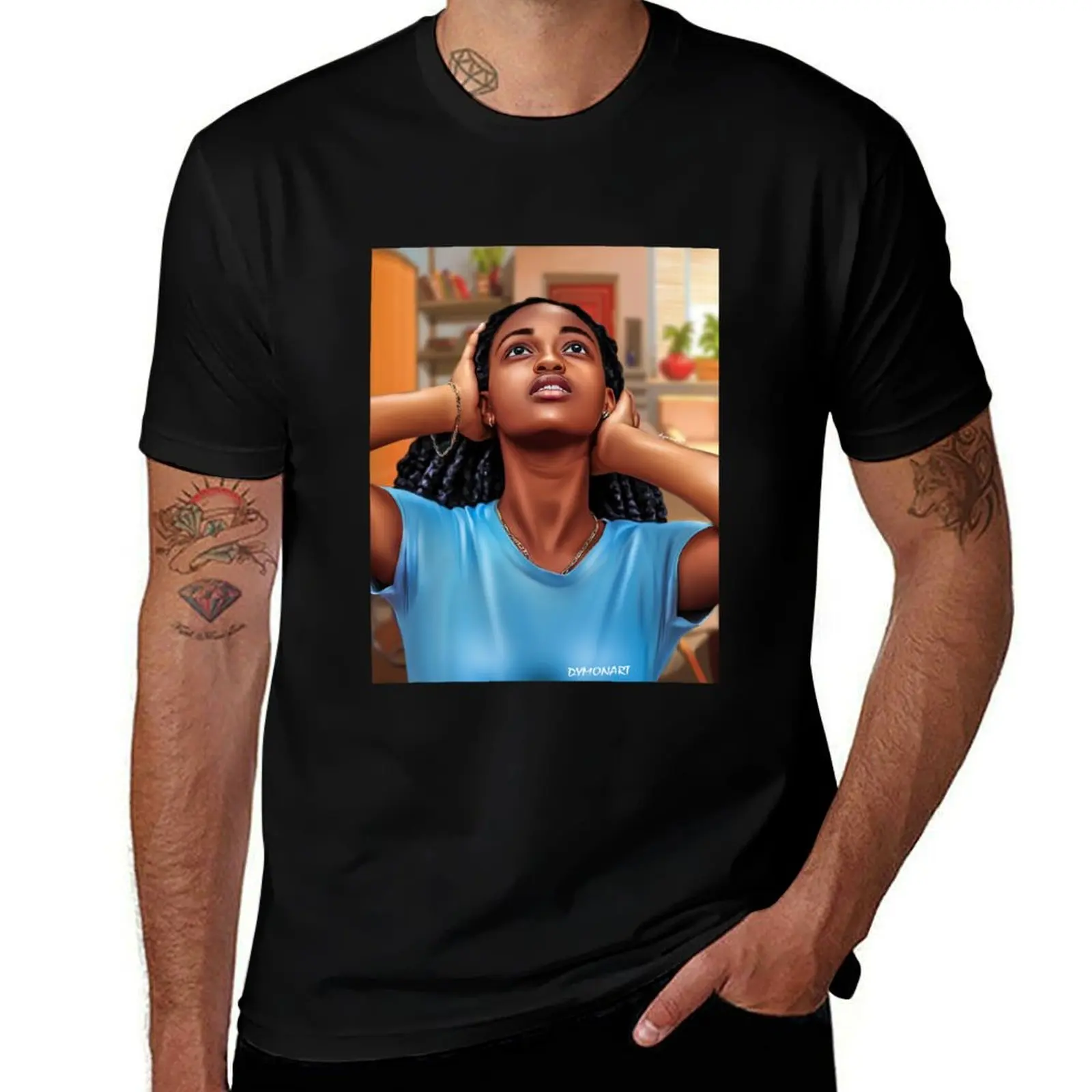 a digital painting from dymonart station T-Shirt Breathable Travel T-Shirt