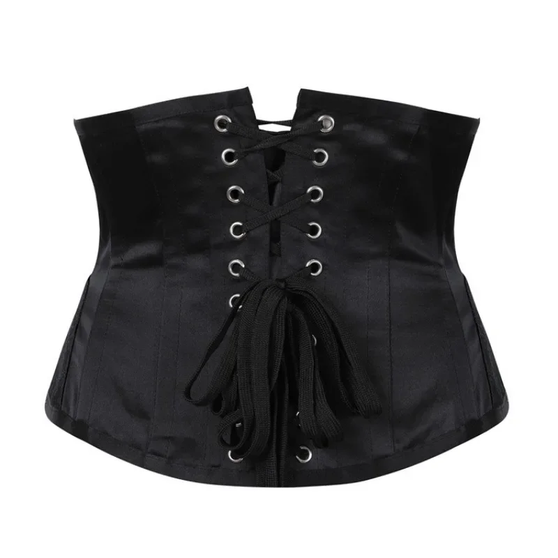 Espartilho feminino espiral de aço osso underbust gótico steampunk bustier corpo shaper emagrecimento cinto plus size corselet