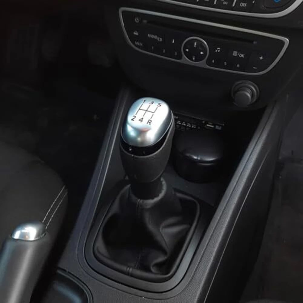 For Renault For Clio 4 IV MK4 2012-2019 5 Speed Manual Shift Knob Head Replacement ABS Shift Knob Head Car Interior Parts