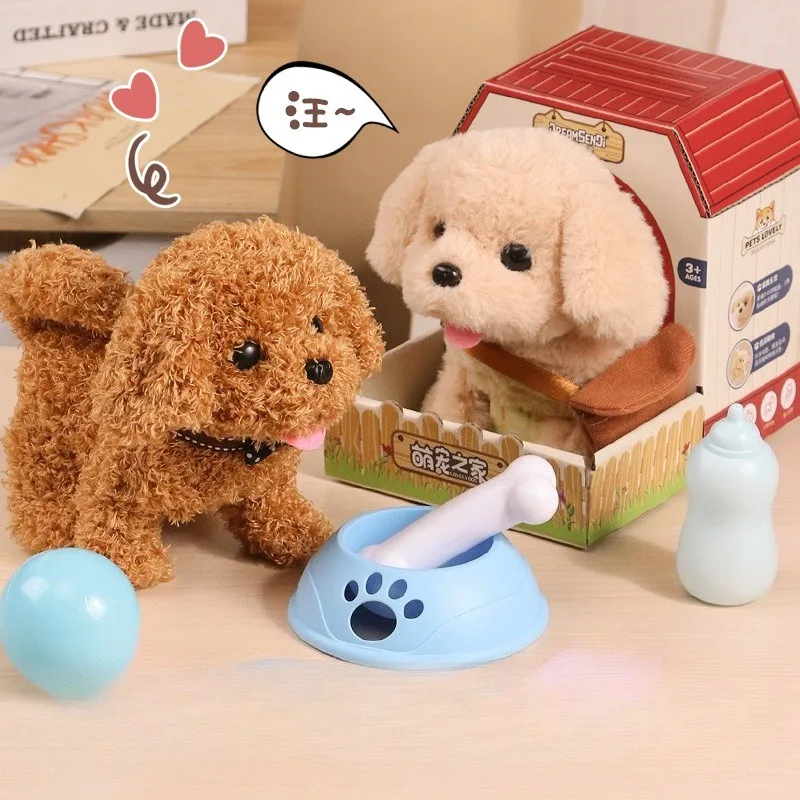 Hondenspeelgoed wandelen zal blaffen elektronische huisdiersimulatie elektrische pluche puppy kinderen babyspeelgoed jongens meisjes