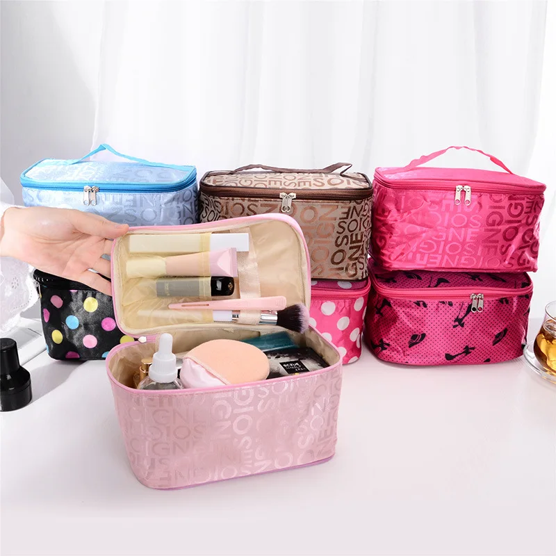 (1pc) Yuxuan Handheld Letter Makeup Bag Small Large Capacity Travel Waterproof Storage Bag Washing and Sorting Bag