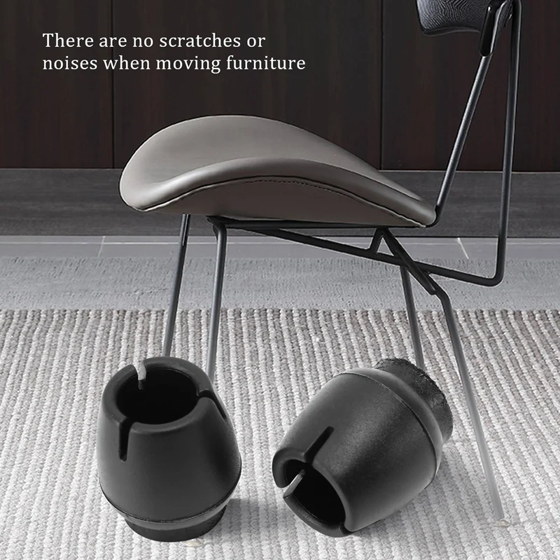 16 PCS Silicone Non-Slip Table Chair Leg Caps Foot Protection Bottom Cover Desk Foot Protectors Foot Protection Cover