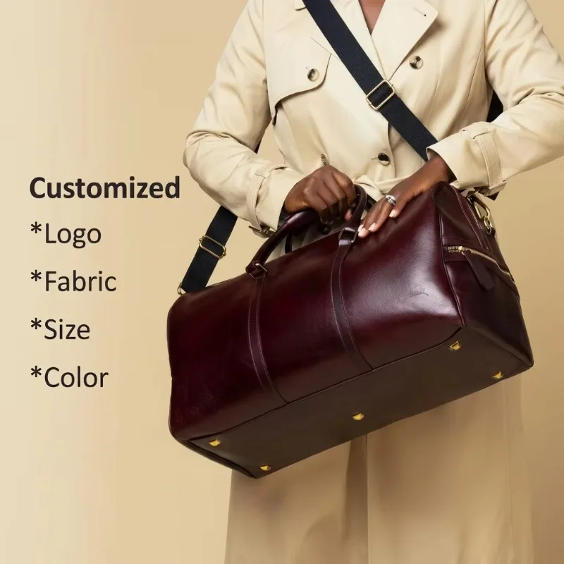 OEM Plant Tan Duffel Bag Weekend Overnight Bag for Business Travel Gym Exercise